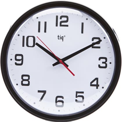 Väggklocka Classic Ø 348 mm svart Tiq