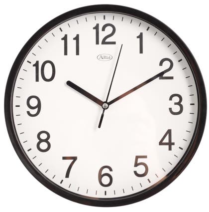 Väggklocka Ø 22,5 cm Svart