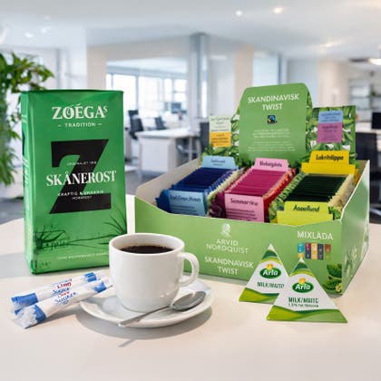 Fikapaket – kaffe och te för ett kvartal