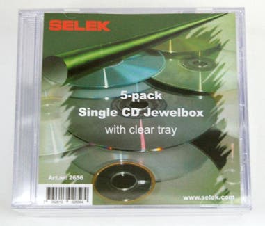 CD-ask Jewel Case Transparent 5 st/fp