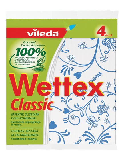 Diskduk Wettex Classic 4-pack sorterade färger