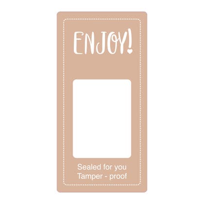 Etikett Enjoy / Have a nice day! 50 x 100 mm 500 st/fp