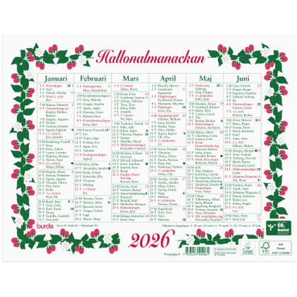 Lilla Hallonalmanackan 2026