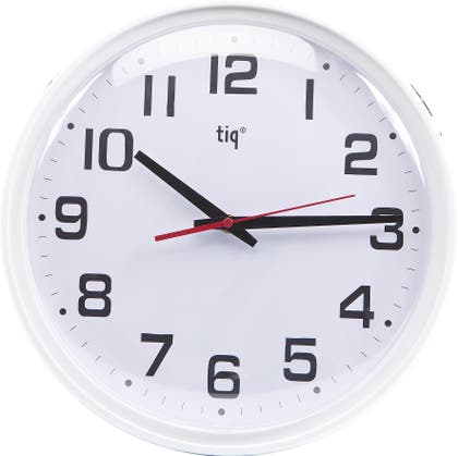 Väggklocka Classic Ø348 mm vit