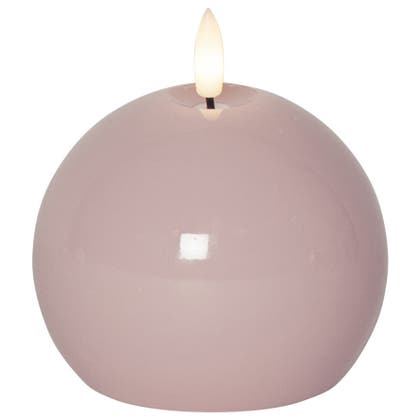 LED Blockljus Flamme Shine rosa