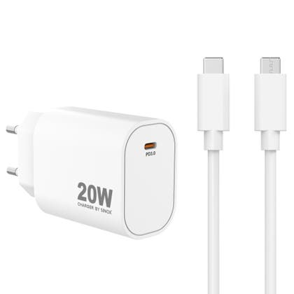 USB-C laddare 20W + USB-C-kabel