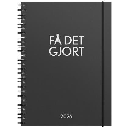 Kalender Få det gjort 2026 svart