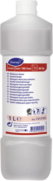 Sanitetsrengöringsmedel Sani 100 Free W3 1 liter