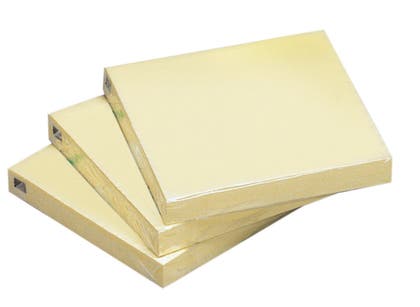 Notis Recycled 76x76 mm gul 12/fp