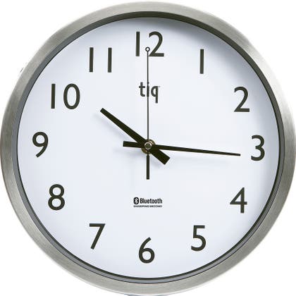 Väggklocka Bluetooth Ø300 mm aluminium