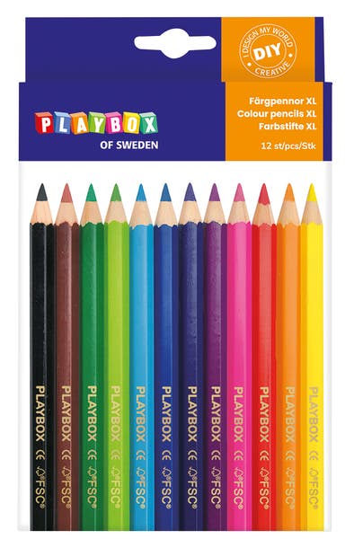 Färgpennor Jumbo 12/fp