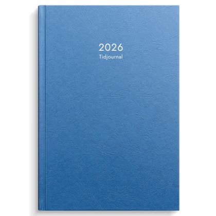 Kalender 2026 Tidjournal blå