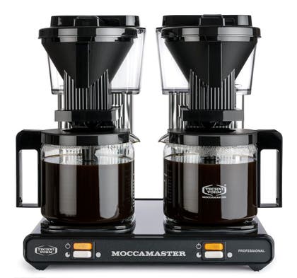 Kaffebryggare Moccamaster Professional Double Black/Silver 2 x 1,25 liter