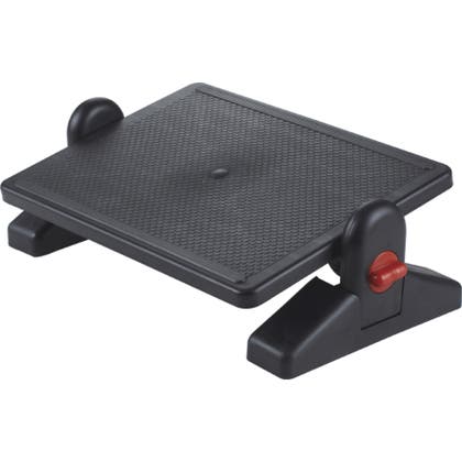 Fotstöd vinkel-höjbar Office Depot svart