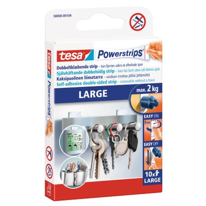 Monteringsstrip självhäftande max 2kg 10/fp