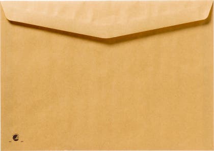 Kuvert fukthäftande bruna