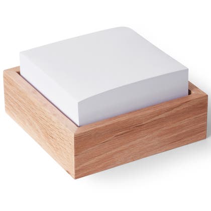 Förvaring/noteskub 12x12cm trä