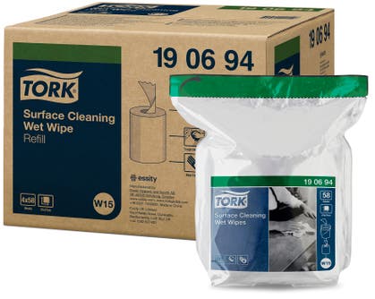 Våtduk Tork Premium Yta Refill 58 st/fp