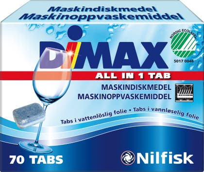 Maskindiskmedel tablett Dimax 70 st/fp