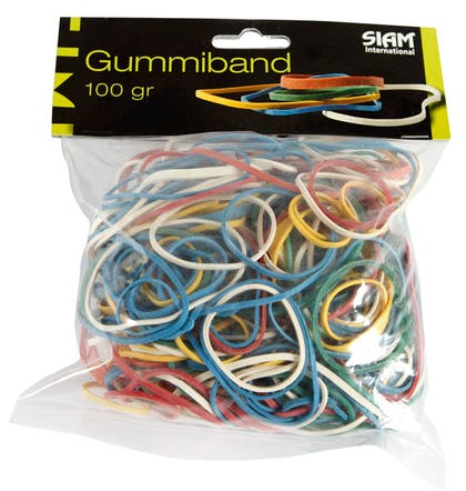 Gummiband sorterade storlekar 250 st