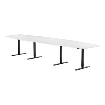 Konferensbord 4200x1200x800 mm Svart underrede