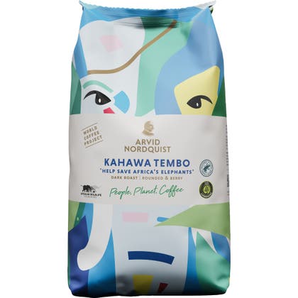 Kaffe Kahawa Tembo Hela bönor Mörk rost 750 g