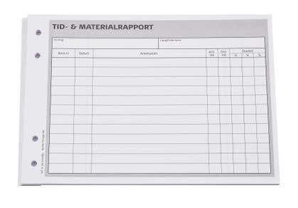 Tid- & materialrapport A5L
