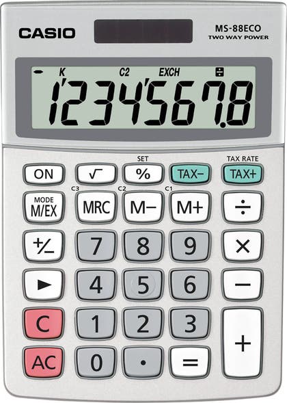 Bordsräknare Casio MS-88 ECO