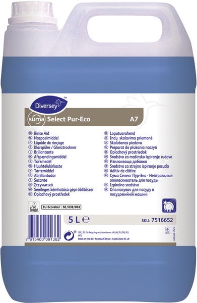 Torkmedel diskmaskiner Suma Select Pur-Eco A7 5 liter