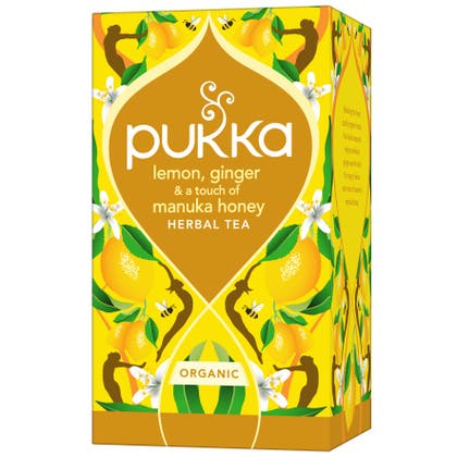 Te Pukka ört Organic Lemon, Ginger & Manuka Honey 20 st/fp