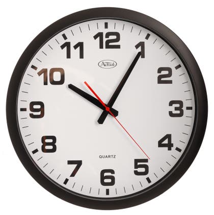 Väggklocka Ø 40 cm Svart