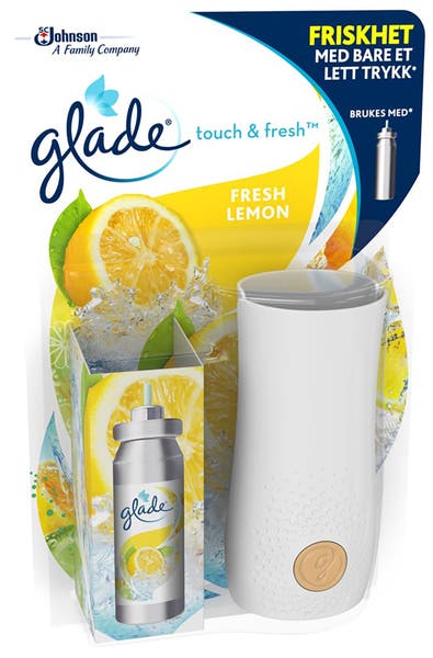 Hållare Luftfräschare Glade OneTouch Citron 6 st/fp
