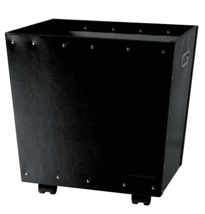 Papperskorg Tellus m hjul svar