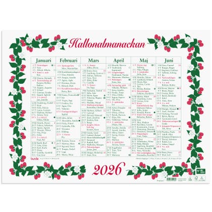 Kalender Stora Hallonalmanackan 2026