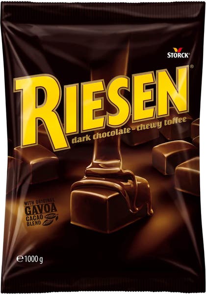 Mörk chokladkola Riesen 1 kg