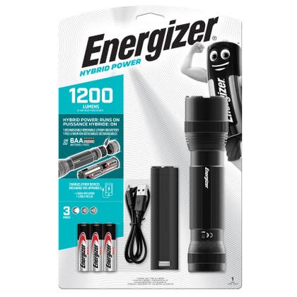 Ficklampa hybrid 1200 lm uppladdningsbar