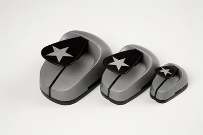 Pappersstans hjärta eller stjärna 3-pack