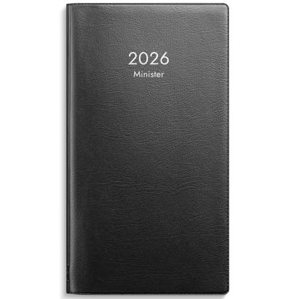 Kalender Minister 2026 svart plast