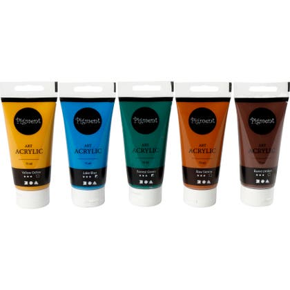 Akrylfärg Pigment 5x75ml