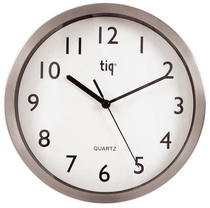 Väggklocka Tiq aluminium 20–25 cm