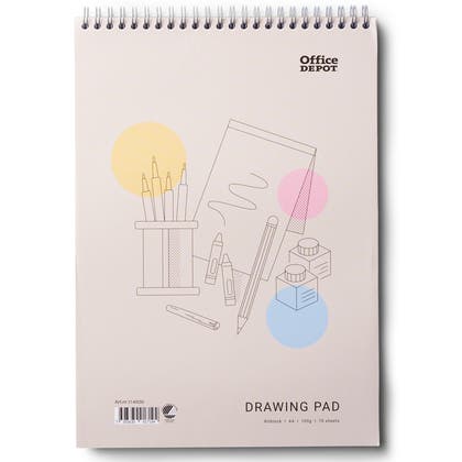 Ritblock A4 spiral Office Depot 100 g 70 blad