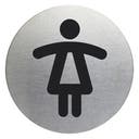 Skylt WC Dam Ø83 mm