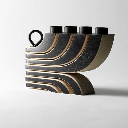 Ljusstake Nordic Light Svart