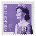 Frimärke Utrikes Drottning Silvia 44 kr