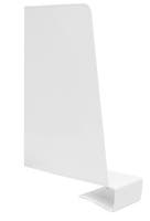 Bokstöd med klämma höger vit