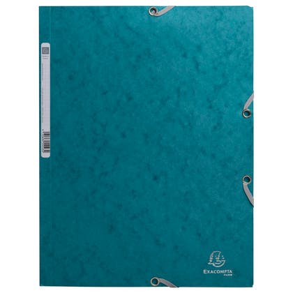 Snoddmapp A4 3-klaff Pacific blue