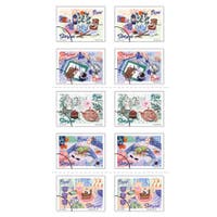 Frimärke Fikastund 10/fp