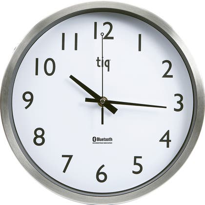 Väggklocka Bluetooth Ø300 mm aluminium