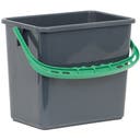 Hink 6 liter grönt handtag