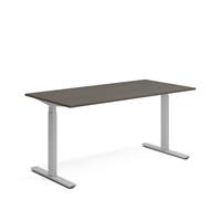 Skrivbord 1600 x 800 mm Mörk ask/Silver